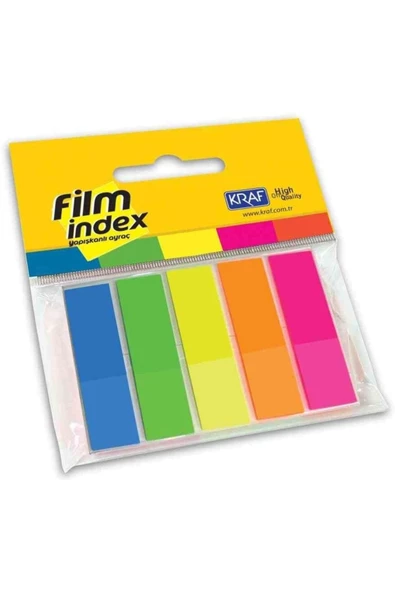 KRAF Index Film (pp) 13x44mm 5 Renk X 25yp 1344 ürün görseli 1