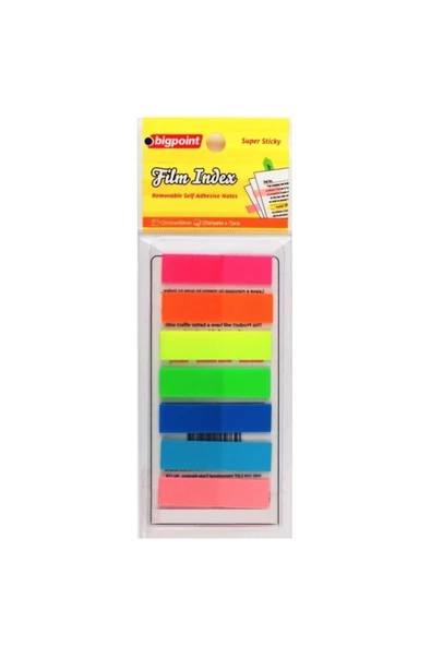 Bigpoint Yapışkanlı Film Index 7 Renk 1 Adet ürün görseli