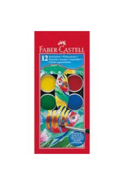 Faber Castell Faber Castel 12 Renk Sulu Boya Redline Küçük 5292