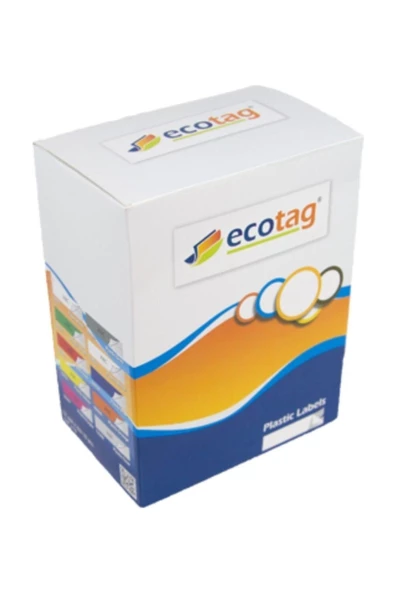 ECO Tag Dymo Letratag Muadili Plastik Şerit Etiket Avantaj Paket 10lu Beyaz - 3