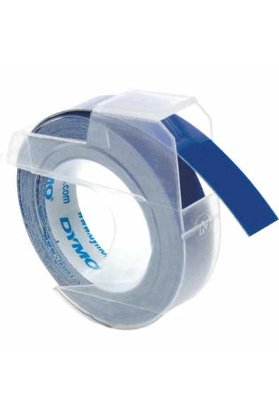 Dymo Mavi 3d Plastik Kabartma Yedek Şerit 9 Mm X 3 Metre Mavi Kabartma Yedek Şerit - 2