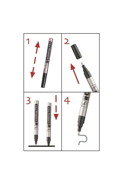 Edding 750 Bakır Marker Kalem - Resim 3