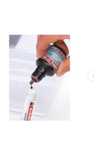 Edding Beyaz Tahta Mürekkebi 30 Ml E-bt30 Kırmızı - Resim 2