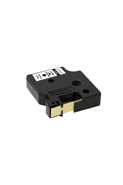 FOOGY Dymo D1 Uyumlu Termal Kağıt Yedek Şerit Beyaz 12 mm X 7 mt - 5