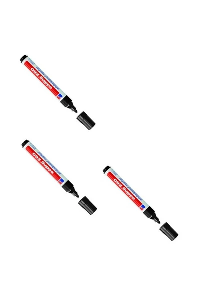 Edding 260 Yazı Tahtası Kalemi 10`lu Kutu Siyah - Resim 2