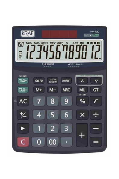 Kraft Masaüstü Hesap Makinesi 12 Hane HM-120 ürün görseli
