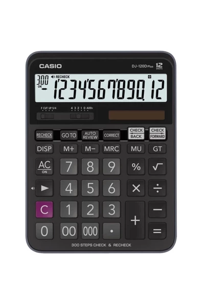 Omnixer HESAP MAKİNESİ MASAÜSTÜ 12 HANE CHECK CONTROL DJ-120D PLUS - Resim 2