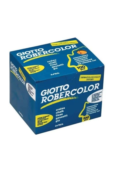 Robercolor Giotto Tozsuz Tebeşir Mavi 100'lü Paket