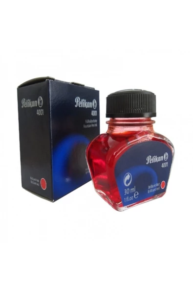 Pelikan - 4001 Tükenmez Kalem Mürekkebi Kırmızı