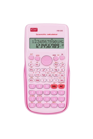 Omnixer 240 Fonksiyonlu Bilimsel Hesap Makinesi Hm-300 Pk Pembe