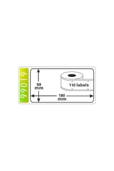 ECOTAG Dymo Lw Muadili Klasor Sırt Etiketi 190 Mm X 59 Mm-110 Adet - 7