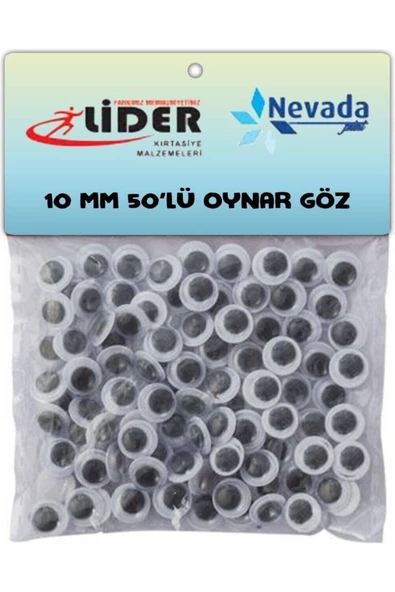 Lider & Nevada Oynar Göz 10 Mm 50'li Paket