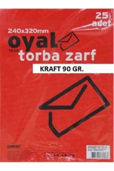 Oyal 26x35 Cm. Torba Zarf Beyaz 25'li Paket