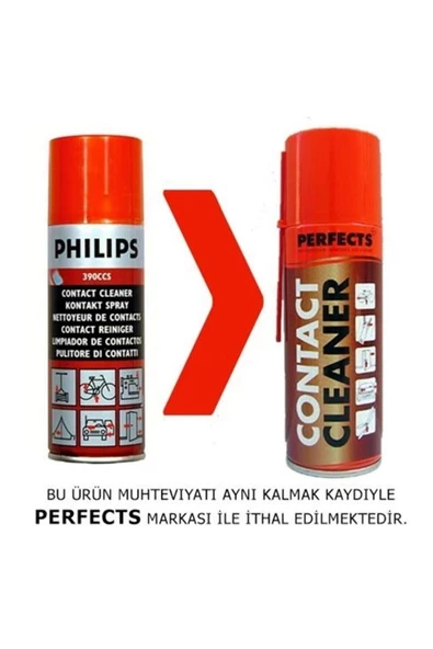 PERFECTS Perfect Kontak Temizleyici Sprey Kırmızı Kapak ürün görseli
