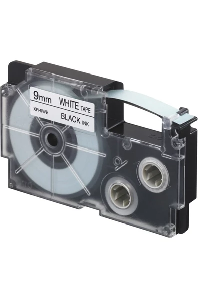 Casio Xr-9we1 (we/bk) Etiket Yazıcısı Kartuşu Beyaz Renk Üstüne Siyah Baskı ürün görseli
