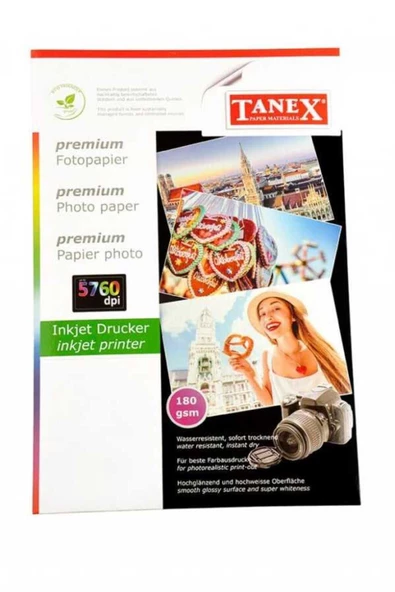 Tanex A4 180 Gr. Fotoğraf Kağıdı 25 Li Hc180g