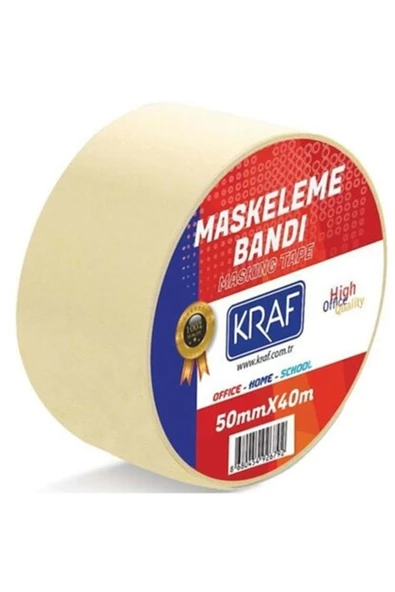 KRAF Maskeleme Bandı 50 Mm X 40 Mt.