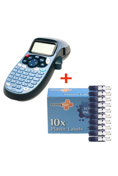 ECOTAG Dymo Letratag Etiket Yazıcısı Ve Plastik Şerit Etiket Şeffaf 10 Lu - Resim 2