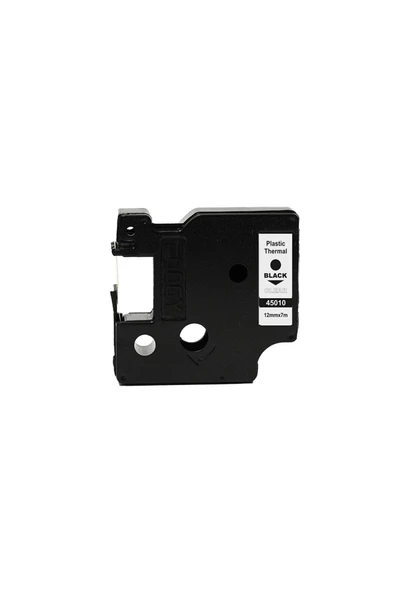 FOOGY Dymo D1 Muadili Etiket Plastik Şeffaf - 12 mm x 7 mt - 45010 - Eko Paket 5 li - Resim 7