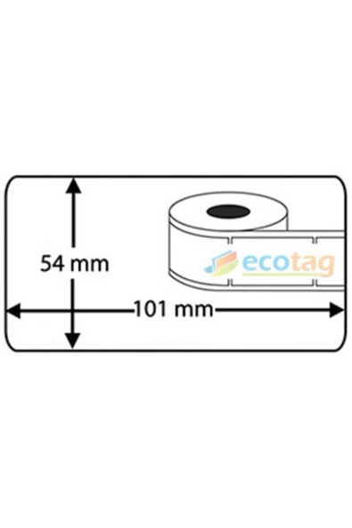 ECOTAG Dymo Lw Sevkiyat Etiketi 101 Mm X 54 Mm 220 Adet - Resim 4
