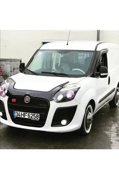 Fiat Doblo (2011-2014) Uyumlu Fiat Doblo Kaput Rüzgarlığı Piano Black 2010-2015