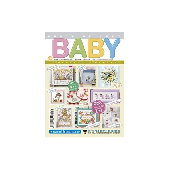 Revista punto de cruz BABY Nakış Elişi Hobi Dergisi No 46