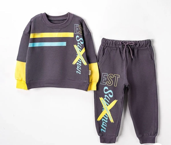 Baskılı Erkek Çocuk Eşofman MNK3113 - Resim 16