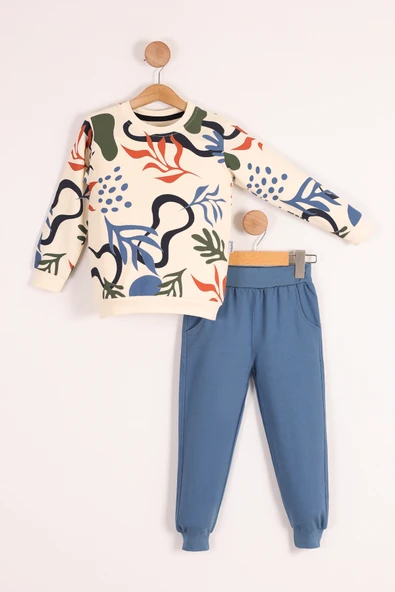 Baskılı Erkek Çocuk Eşofman MNK3113 - Resim 7