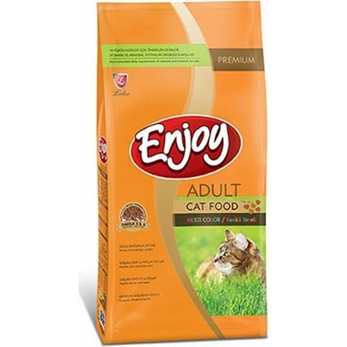 Enjoy Multi Color Renkli Yetişkin Kedi Maması 15 KG