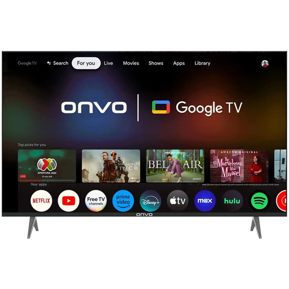 Onvo 55OVF9000 4K Ultra HD 55" 140 Ekran Uydu Alıcılı Google Smart QLED TV