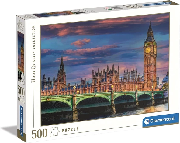 Clementoni 35112 -500 Parça Collection Yetişkin Puzzle - The London Parliament