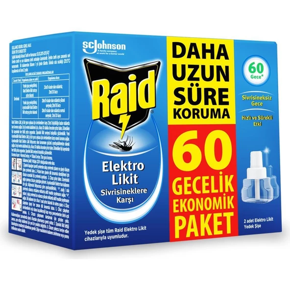 Raid Elektro Likit Yedek 60 Gece