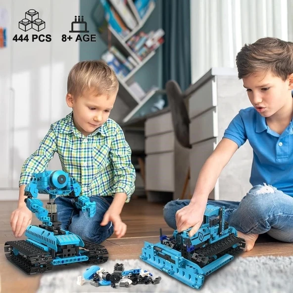 Hogokids RC Robot Yapım Seti - APP ve Uzaktan Kumandalı Şarj Edilebilir - 4