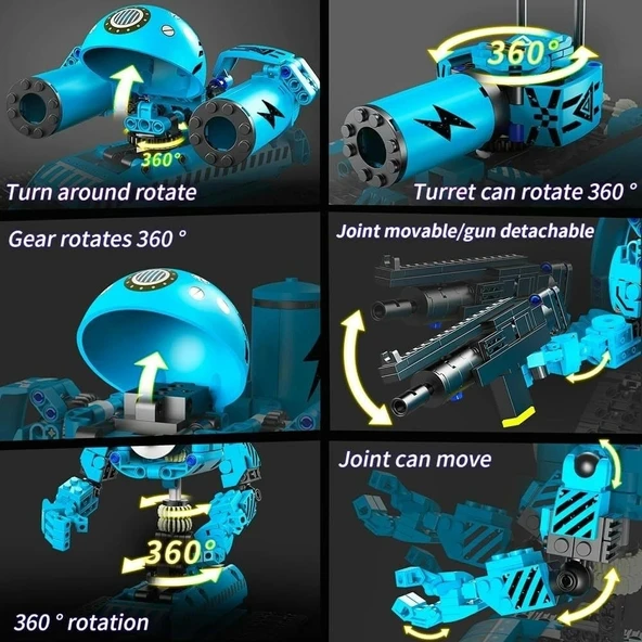 Hogokids RC Robot Yapım Seti - APP ve Uzaktan Kumandalı Şarj Edilebilir - 3