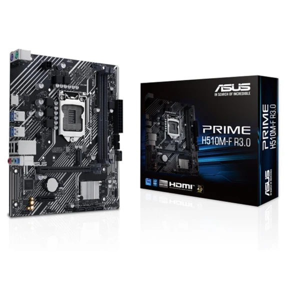 Asus Prime H510M-F R3.0 H470 DDR4 M.2 USB3.2 DP/HDMI PCI 4.0 1200p Anakart