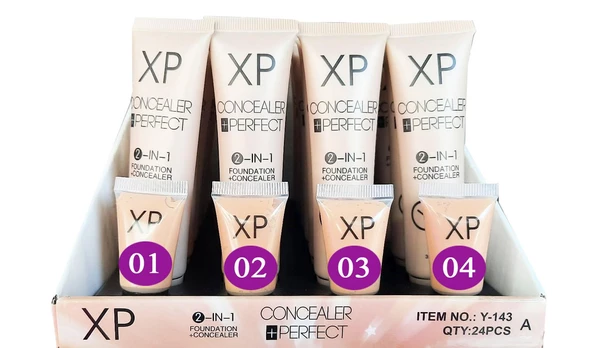 Xp Perfect Concealer 2 in 1 Concealer ve Fondoten 22 HR No : 1