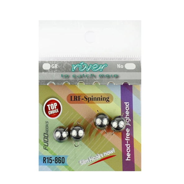 River Mafsallı (Hareketli) 4 Adet Jig Head Kurşunu  1.8gr