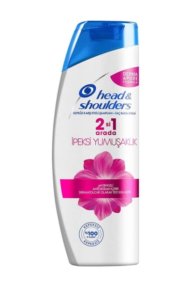 Head&Shoulders 2'si 1 Arada Kepek Karşıtı Şampuan İpeksi Yumuşaklık 400 ml