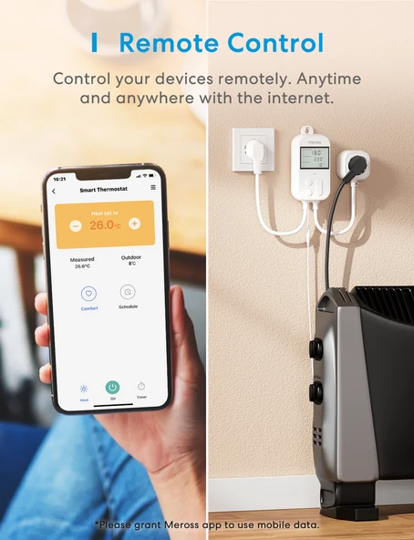 MEROSS WI-FI AKILLI TERMOSTAT VANASI MTS960 - 4