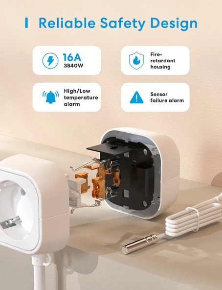 MEROSS WI-FI AKILLI TERMOSTAT VANASI MTS960 - 5