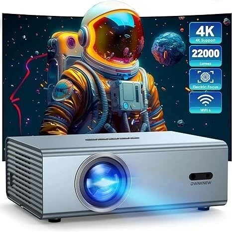 Ownknew WiFi6 ve Bluetooth 5.3 ile 4K, 22000L Telefon/TV//HDMI/USB 1080P
