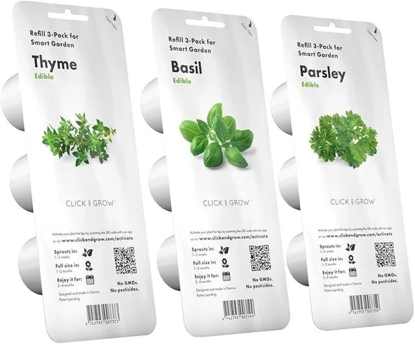 Click & Grow Kapalı Alan Bitki Bahçesi Seti Büyüme Işığı İle - Açık Yeşil - 4