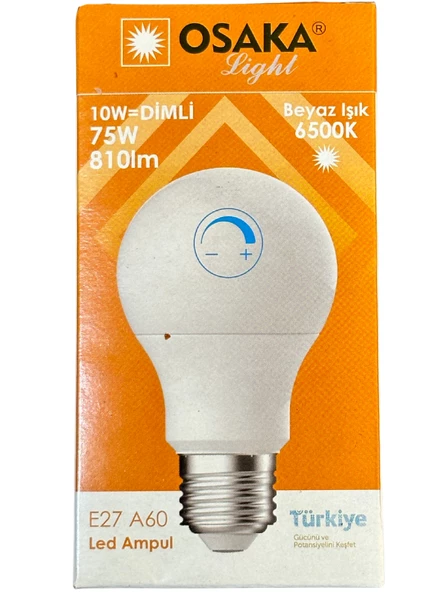 Osaka 10W (75W) 6500K (Beyaz Işık) E27 Duylu Dim Edilebilir Led Ampul (4 Adet) - Resim 2