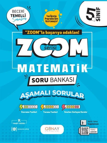 Günay Yayınları 5.Sınıf Zoom Serisi Matematik Soru Bankası - 1
