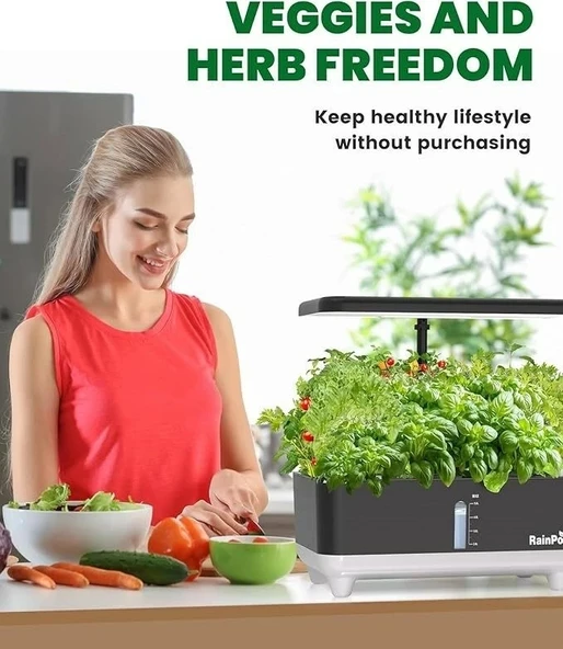Rainpoint Hidroponik Yetiştirme Sistemi 5L - 13 Baklalı, Bahçe Sistemi - 2
