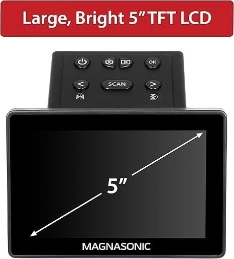 Magnasonic 25MP Film Tarayıcısı, Büyük Ekran 5 Inc - 2