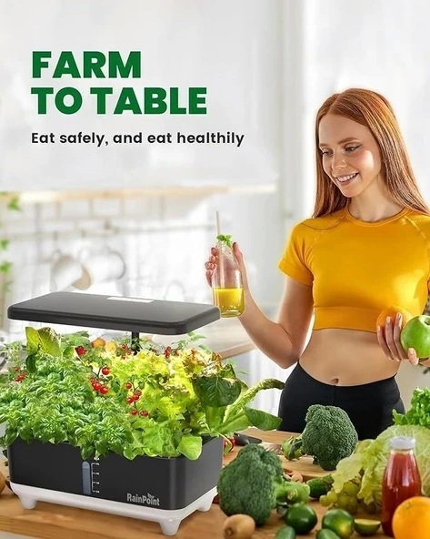 Rainpoint Hidroponik Yetiştirme Sistemi 5L - 13 Baklalı, Bahçe Sistemi - 4