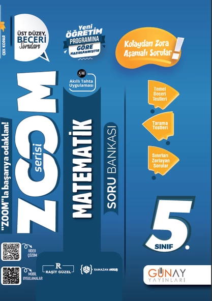 Günay Yayınları 5.Sınıf Zoom Serisi Matematik Soru Bankası