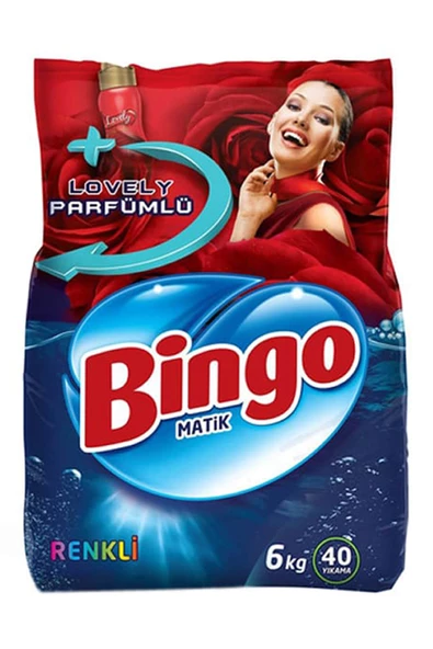 Bingo Toz Çamaşır Deterjanı Renkli 6 kg