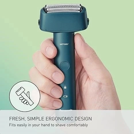 Panasonic Elektrikli Tıraş Makinesi, Şarjlı 3 Bıçak Islan/Kuru Es-Rm3b-A -Mavi - 2